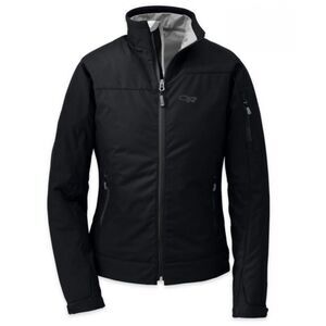 OUTDOOR RESEARCH TRANSFER SOFTSHELL BLACK JACKET WOMEN'S XS